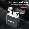 DZBW6 Car Door Hanging Trash Can Storage Box Auto Accessories For BMW M Performance E36 E46 E60 E90 E91 E92 E93 F30 F20