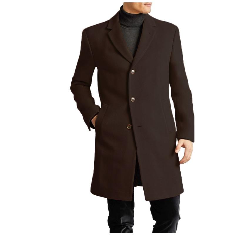 European Version of the New Woolen Men's Coat Order Surge Multi-color Woolen Lining Jacket