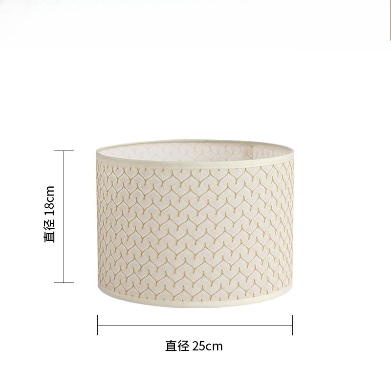 E27 Linen Fabric Metal Desk Lamp Cloth Lampshade 14/22/25cm Height Nordic Cloth Metal Lamp Shade Home Decoration