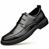 Bullock Spring New Men's Leather Shoes Men's High-end Business Casual Shoes Formal Security Best Man Shoes Invisible Height Increase