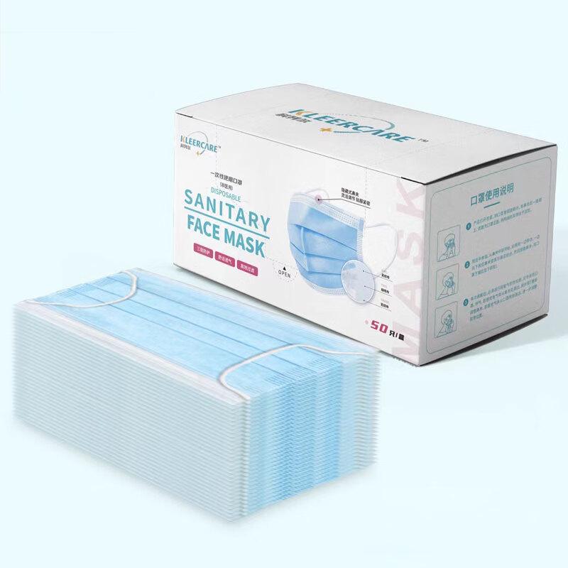 KLEERCARE Disposable 3-Layer Protective Face Masks