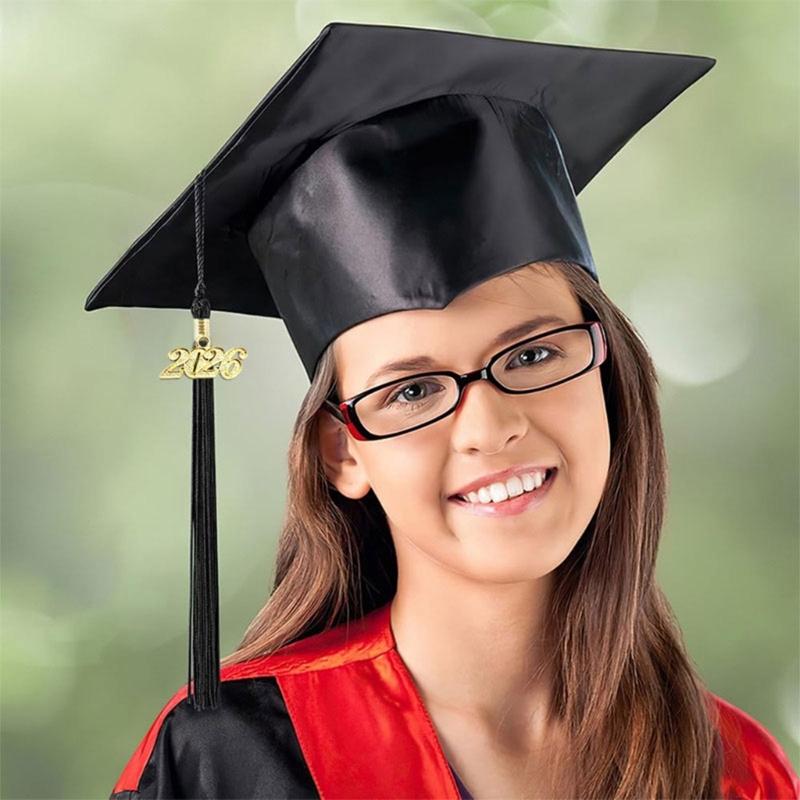 Doctoral Tassels Premium Polyester Fabric Smooth Texture Prom Attires For Graduate University Ceremonies