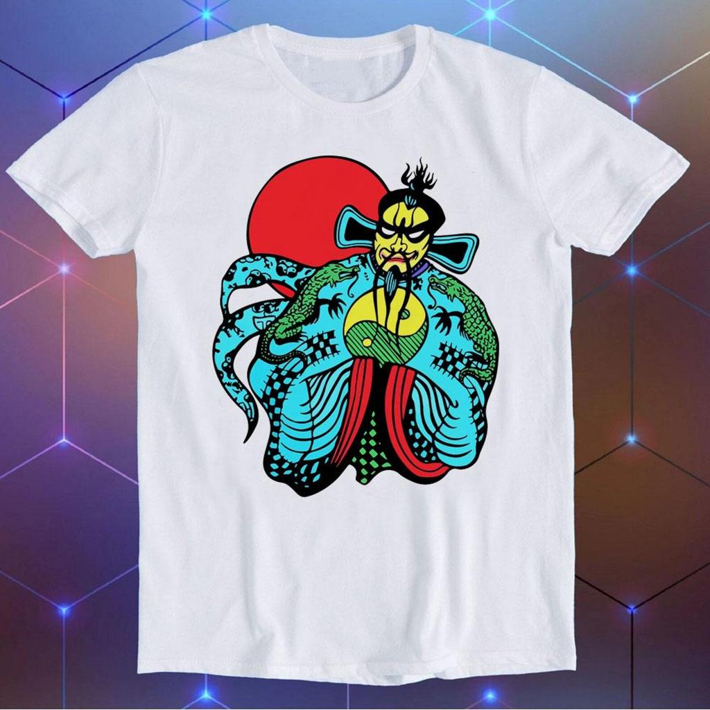 Fu Manchu T-Shirt Big Trouble in Little China Evil Villain Cool Gift Tee E296