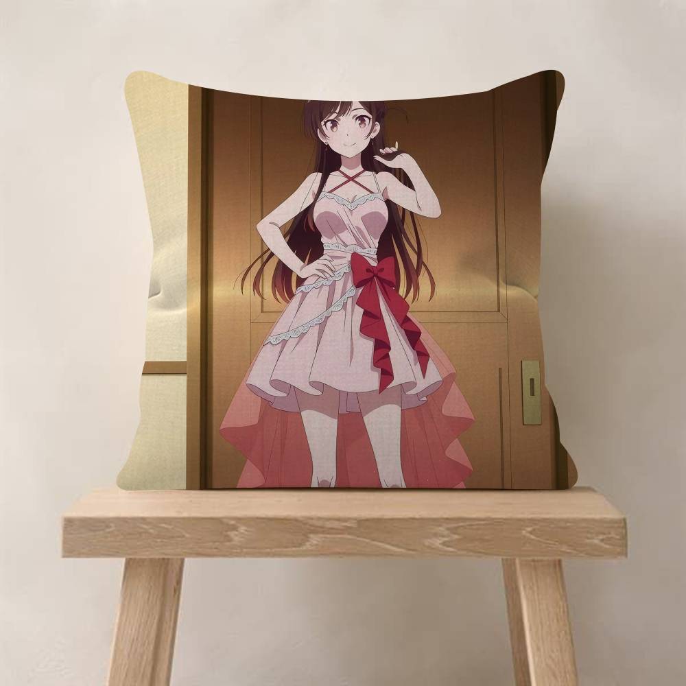 Ichinose Chizuru Anime RentaGirlfriend Pillow Gift Home Office Decoration Pillow Bedroom Sofa Car Cushion CoverPillow Case