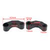 Pair Black Aluminum Mirror Extenders Risers Extension 10mm Universal Fit