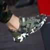 Scarpe da allenamento traspiranti mimetizzate per bambini con velcro
