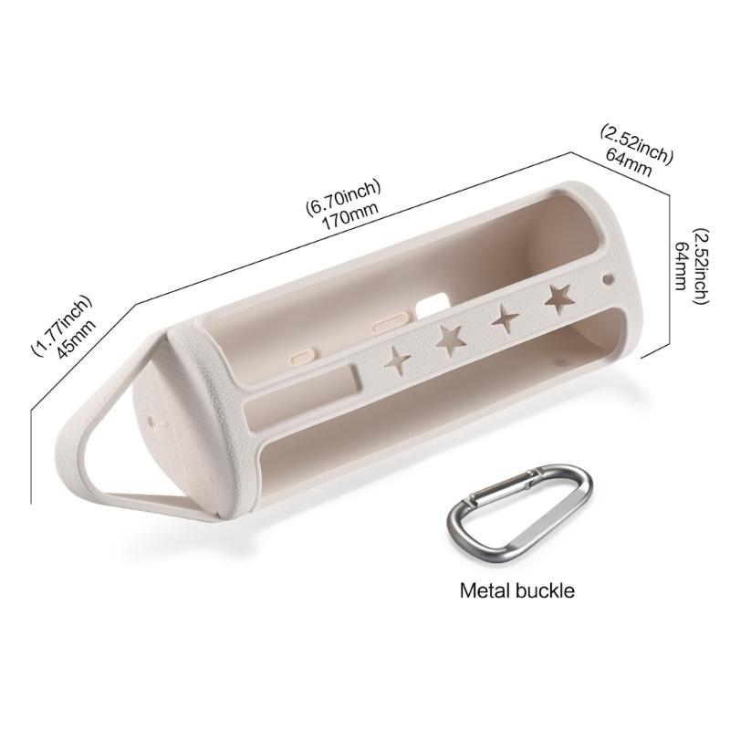 Silikonowe Etui Pokrowiec dla Roam 2/Roam Bezprzewodowy Głośnik Przenośny Kompatybilny z Bluetooth Pokrowiec z Karabinkiem do Podróży