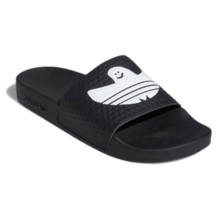 adidas Shmoofoil Slides Black White Unisex Sneakers Core-Black Cloud-White FY6849