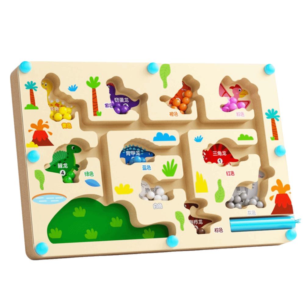 

Wooden Board Magnetic Color Sorting Maze Color Sorting Montessori Wooden Puzzle Attention Training Style 1
