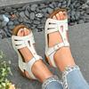 New Sandals Women's Summer Sandals Wedge Heel Thick Heel Large Size Ladies Heels