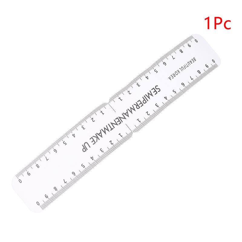 Universal Reusable Semi-Permanent Makeup Guide Ruler Measure Tool Eyebrow Stencil Template for Grooming Brow Shaping Styling