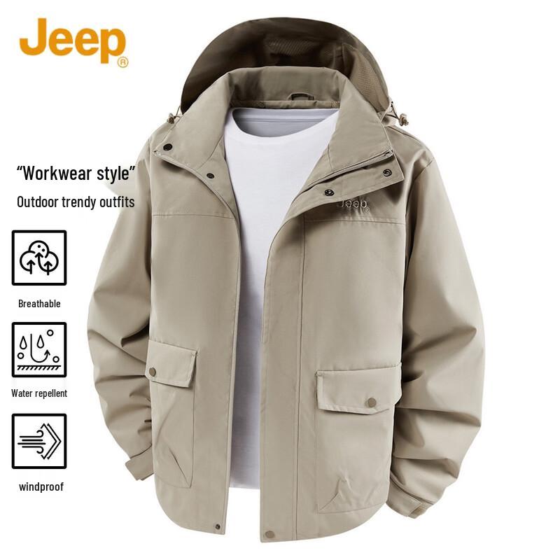 

JEEP Men s Windproof Casual Jacket M