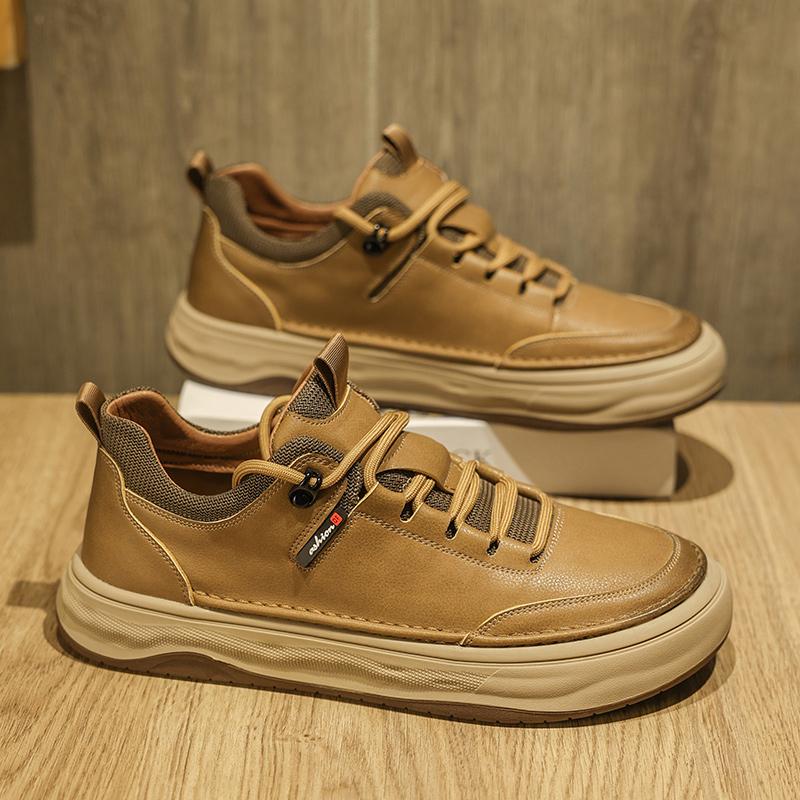 Casual Leather Mens Sneakers Hot Sale Men Casual Footwear New Trend Original Hiking Shoes Outdoor Non-Slip Man Treking Trainers