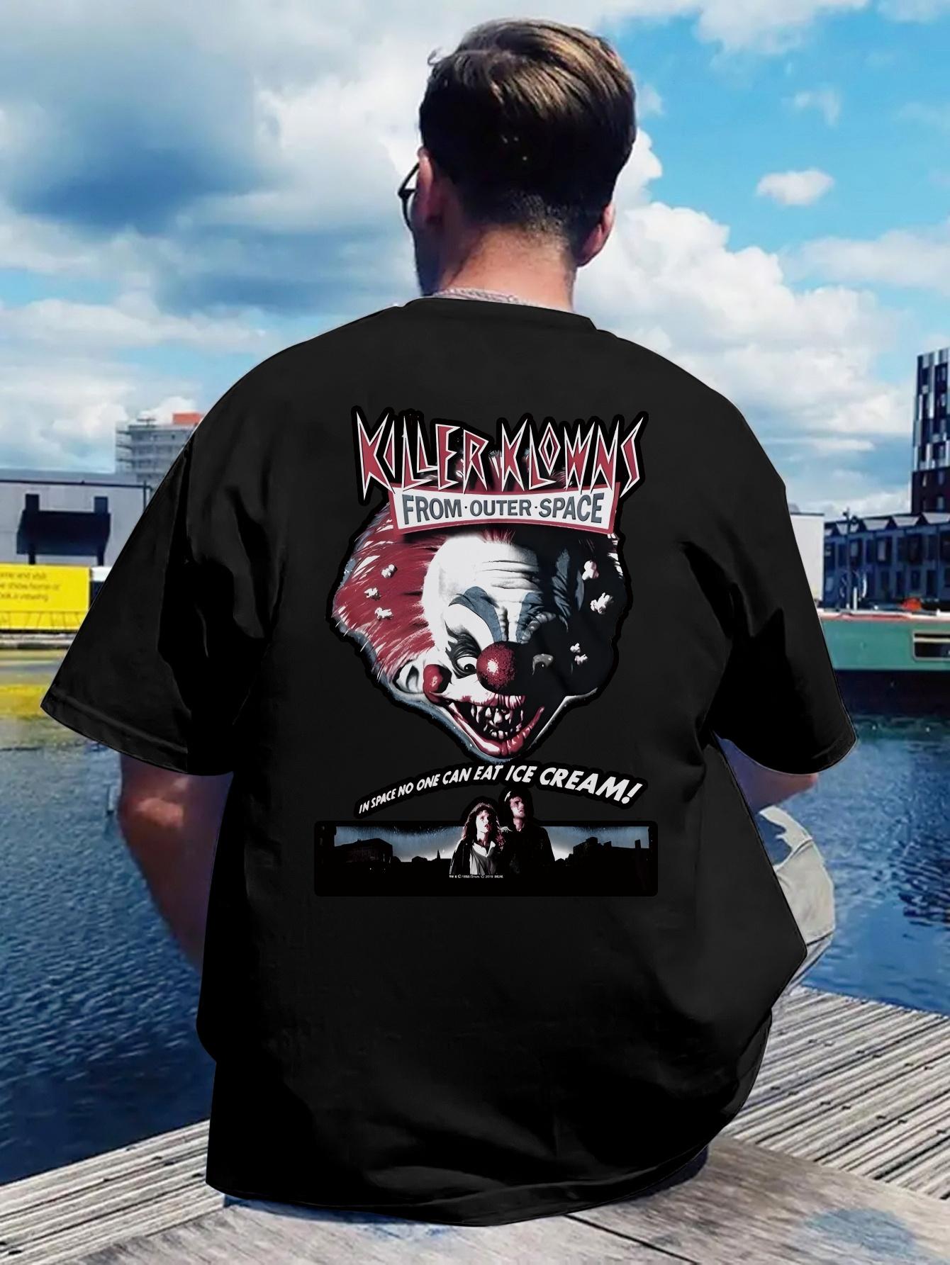 

Vintage Killer Klowns From Another Space Back Print T-shirt - Horror Clown Graphic Tee XXXL