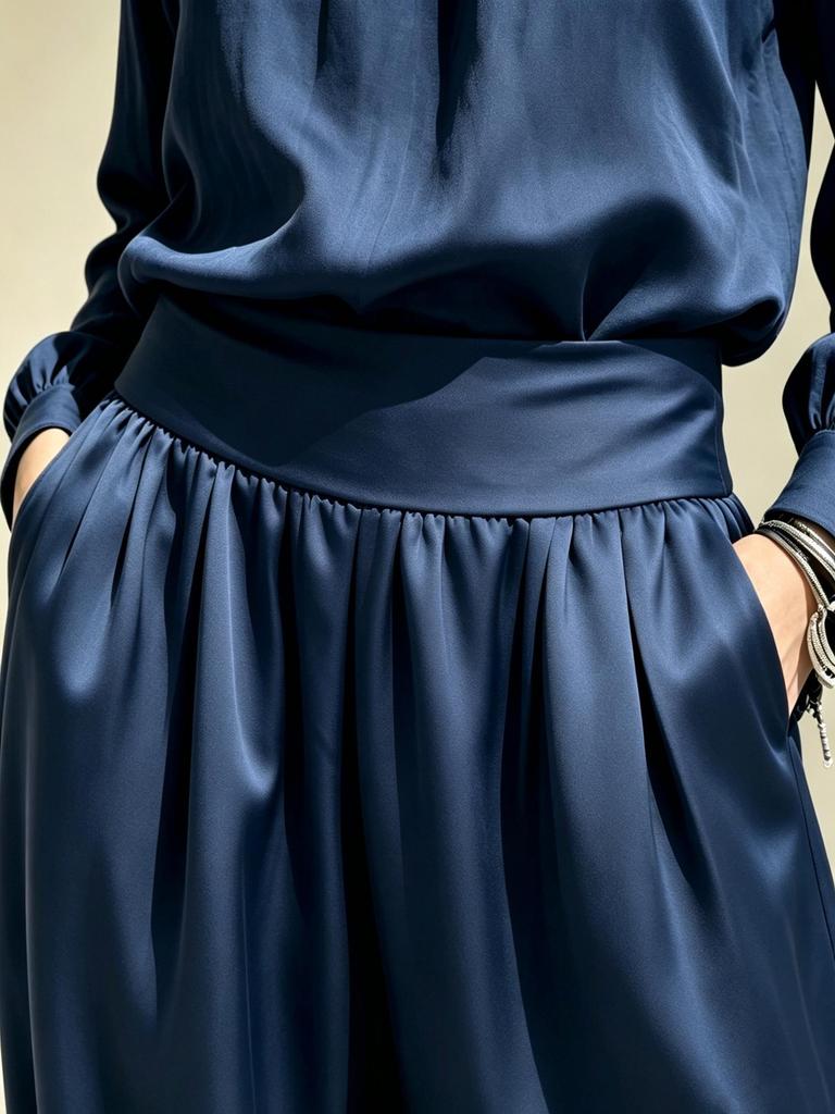 Ținută Casual High-End pentru Femei Toamna 2026: Set Top cu Guler Înalt și Pantaloni Largi