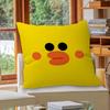 Cute Cartoon Art Duck Pillow Gift Home Office Decoration Bedroom Sofa Car Cushion Cover Case 45X45