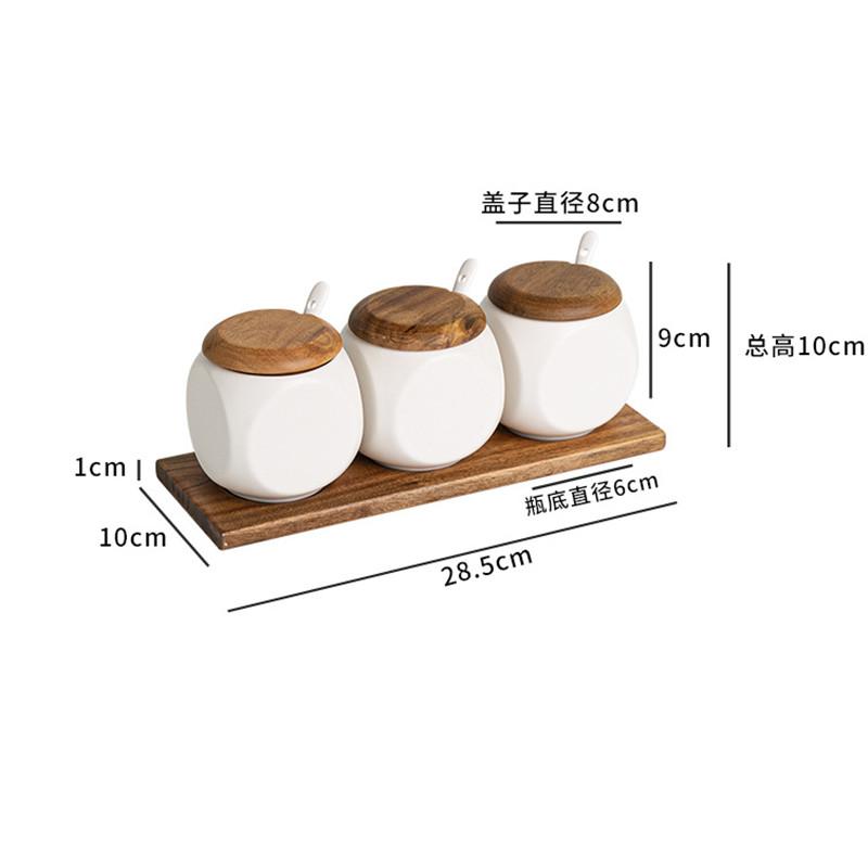 

Набор банок для специй Nordic White Ceramic, кухонная банка для специй, креативная банка для хранения соли и перца, органайзер для домашнего хранения