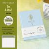 Leaf Pattern Hardcover Embroidery Notebook: Student Diary & Office Planner