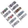 10pcs Fake Tattoo Stickers Temporary Waterproof Skull Pattern Full Arm Tattoos for Halloween