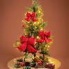 1PC Red Fireplace Bows with Glitter Surface Wreath Hanging Pendants Home Big Christmas Cloth Bows Ornaments Party 3 Sizes