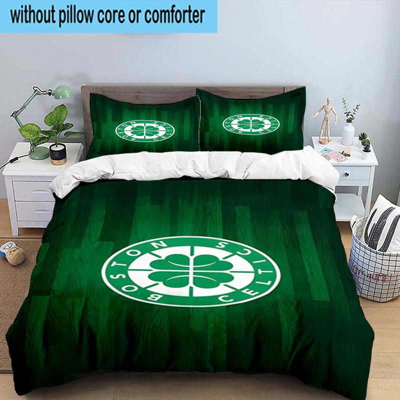 Boston Sports Icons Printed 3PCS Bedding Set, Includes A Duvet Cover and Two Pillowcases for Bedroom, Suitable for All Seasons Fan Gifts