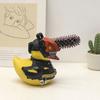 Horror Chainsaw Duck Figurine Small Resin Duck Statue Collectible Funny Duck Sculpture for Dashboard Home Office Desktop Decor