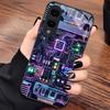 Cyberwind Circuit phone case s26 ultra case glass mobile phones for Samsung Galaxy S26 S25 S24 S23 S22 FE,Ultra,Plus