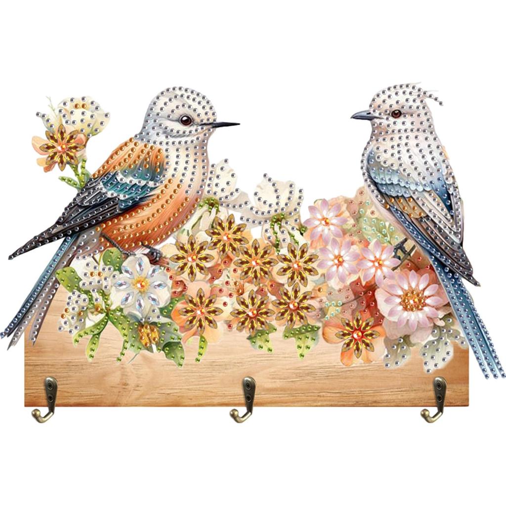 Animal Patterns DIY Diamond Art Hanging Hooks Diamond Art Craft Wall Hooks for Wall Decoration and Space-Saving Storage