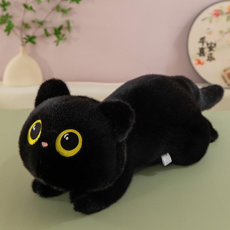 Long Cat Soothing Plush Toy Pillow for Girls - Children's Bed Hug Cushion, Gift Idea