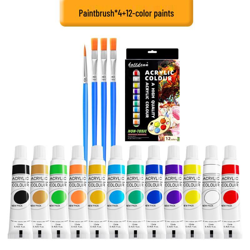 Children s DIY Acrylic Paint Set for Plaster Dolls & Wall Art