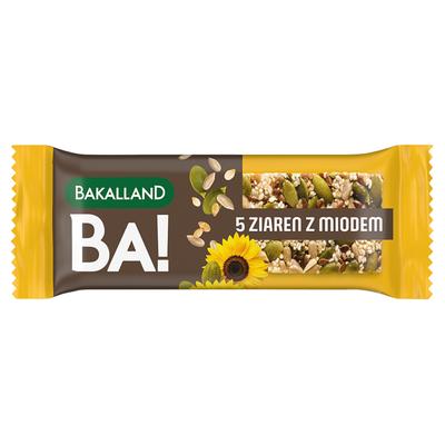 Bakalland Ba ! Barre de céréales 5 céréales au miel 40 g