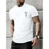 Men O Neck Short Sleeve Print T-shirt Cotton Comfortable Tee Man
