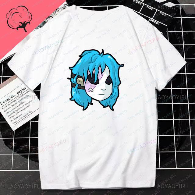 T-shirt Stampata Anime Sally Face Vintage Haruku T-shirt Unisex Donna Top di Cotone di Alta Qualità Manica Corta Goth Ropa Hombre