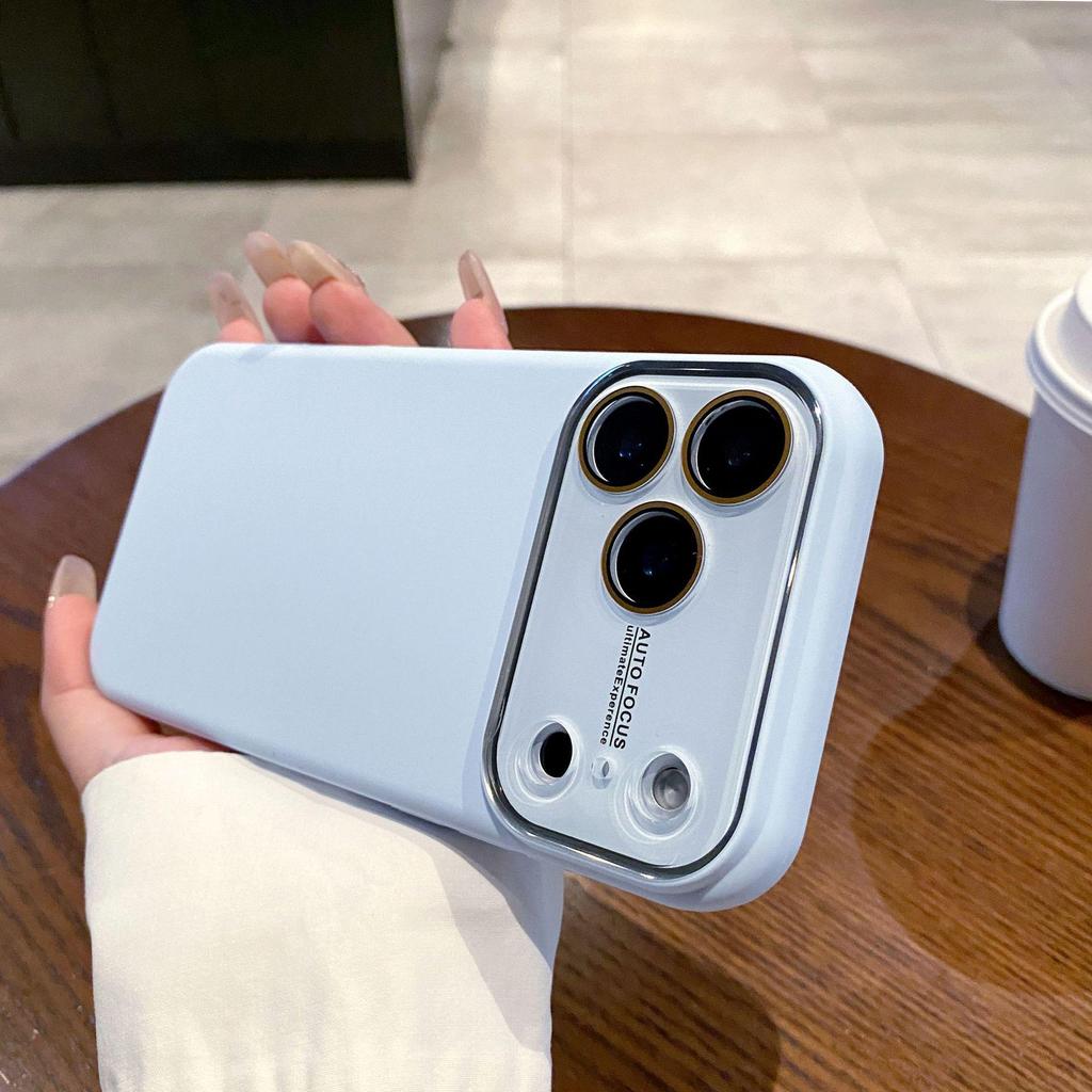 iPhone 17 Pro Max Liquid Silicone Lens Film Case, Full Coverage, Ultra-Thin, Anti-Drop