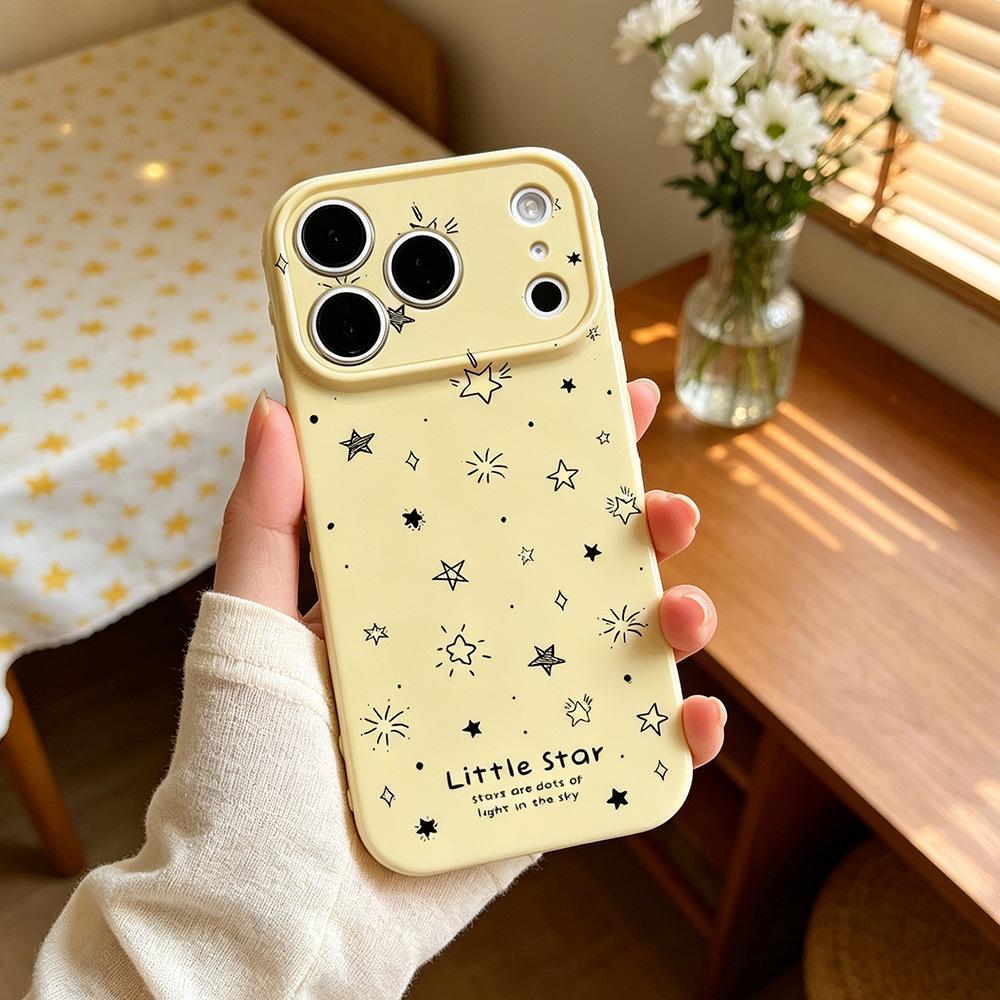 Hand-painted stars are suitable for creative iPhone17/16PRO anti-drop new 15/17 mobile phone case Apple 17max women