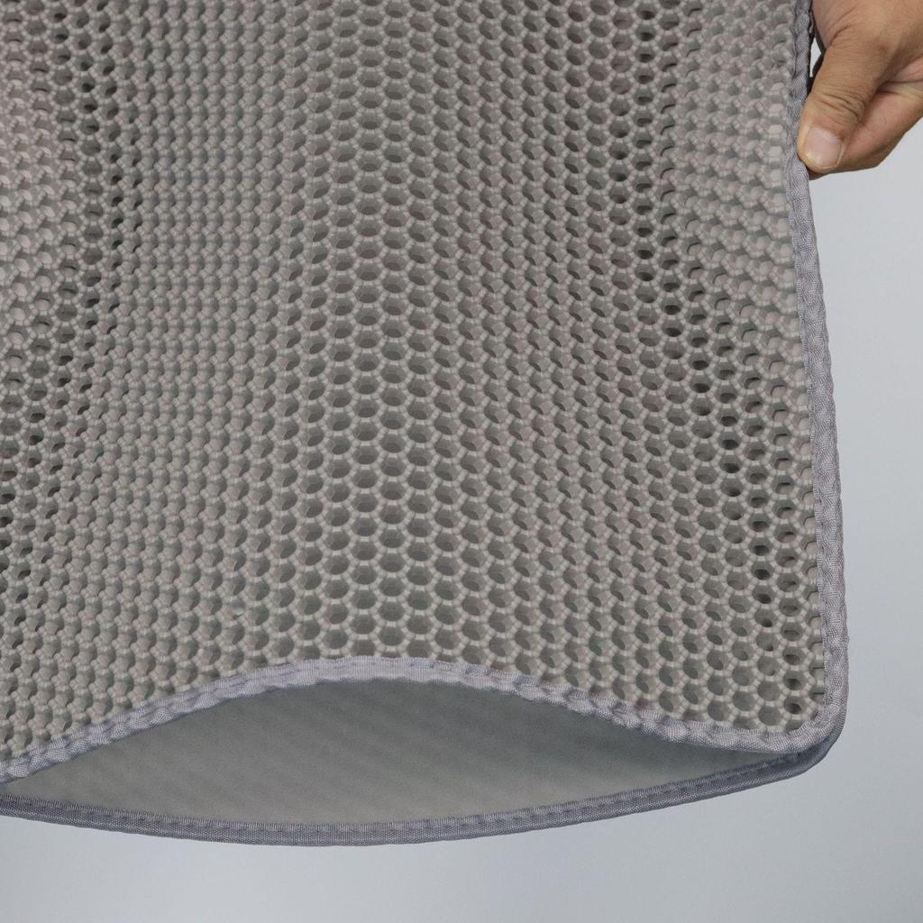 Extra Large Double Layer Cat Litter Mat: Anti-Tracking, Leak-Proof, Anti-Splatter Sand Control Mat