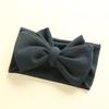 European & American Handmade Baby Hair Accessory: Large Bow Double Layer Waffle Texture Headband for Kids