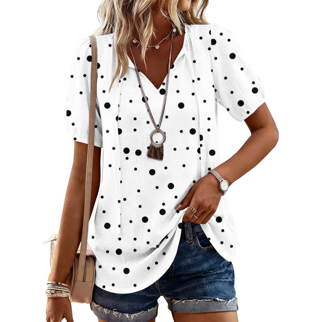 Women's Fashion Casual Striped Print Top
