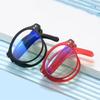 Folding Rotundity Reading Glasses Portable Lightweight Men Women Presbyopic Eyeglasses Anti Blue Light Eyewear