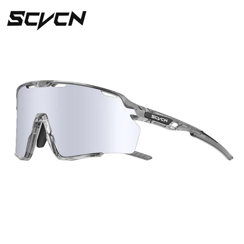 

SCVCN UV400 Bicycle Goggles Mountain Road Bike Eyewear Multi Colors Running Hiking Driving Cycling Sunglasses for Men Glasses 1lens