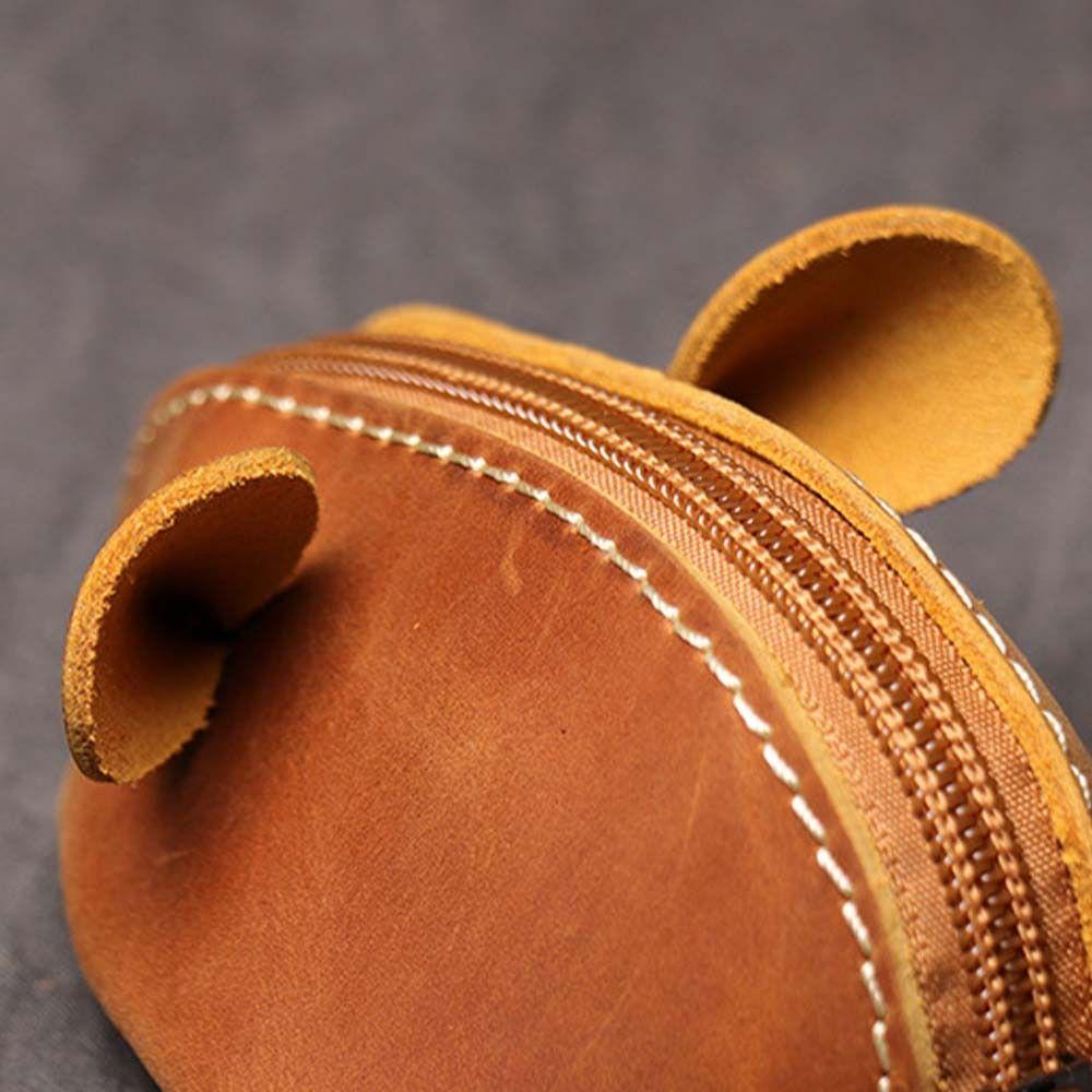 Cute Mouse Purse Retro Storage Bag Portable Mini Coin Purse  Unisex