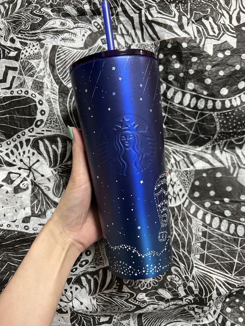 

[Б/У] Эксклюзивный для зарубежья летний тамблер Starbucks Korea из нержавеющей стали с мерцающим логотипом