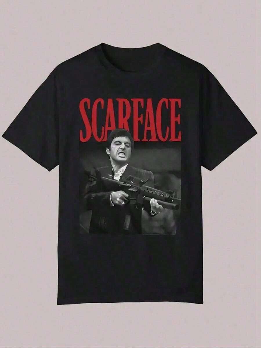 

Unisex S Graphic T-Shirt - Black Casual Summer Tee With Iconic Movie Pose XL