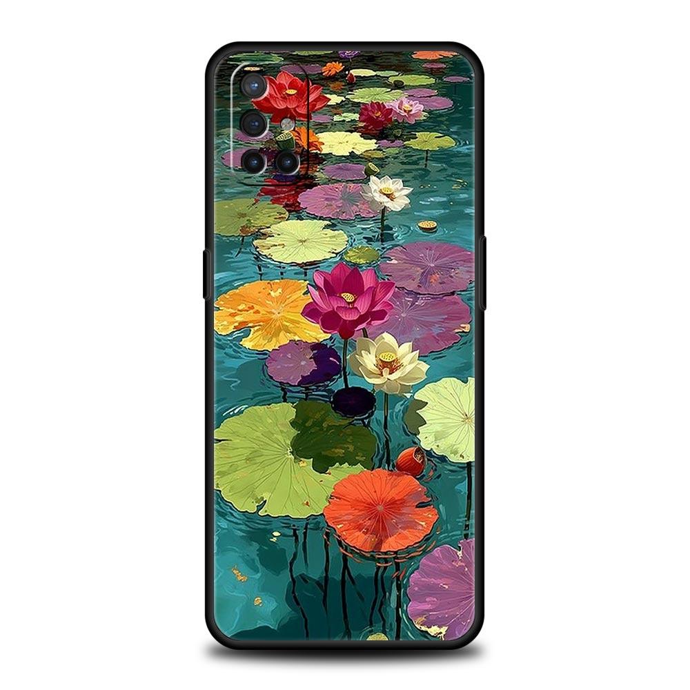 Phone Case For OnePlus 15 13 12 11 10 9 8 7T Pro 13T 13R 12R 10R 9RT 8T Nord 2T CE 2 3 5G Lite Soft Cover Oil Painting Flower