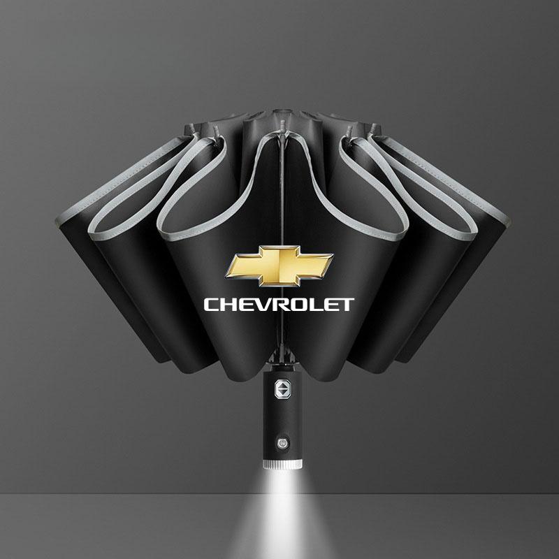 

Для Chevrolet Aveo Bolt Onix Cruze Spark Cavalier ColoradoTrailblazer Traverse Автомобильный автоматический складной ветрозащитный солнцезащитный зонт чёрный