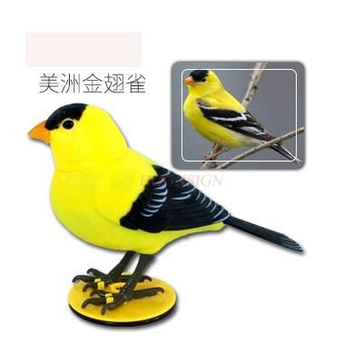 Children'S Intelligent Electric Voice Control Induction Simulation Bird Can Call And Move Light Control Puzzle Music Electronic