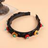 Tibetan Hand-woven Headband Wig Turquoise Beeswax Headgear Children's Female Dance Performance Tibetan Hair Accessories
