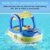 1pc Inflatable Baby Pool Seat Float with Canopy Sun Shade Swim Ring Water Seat Lounge Float with Steering Wheel Handles