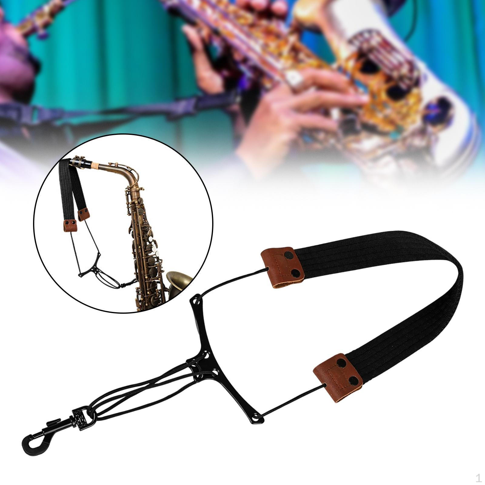 

Saxophone Neck Strap Adjustable Premium Sturdy Supplies for Tenor Alto Baritone Gift Portable Sax