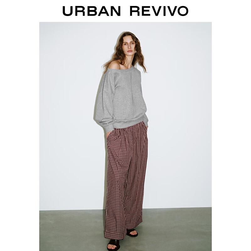 

Женский свитшот UR свободного кроя, вересково-серый XS